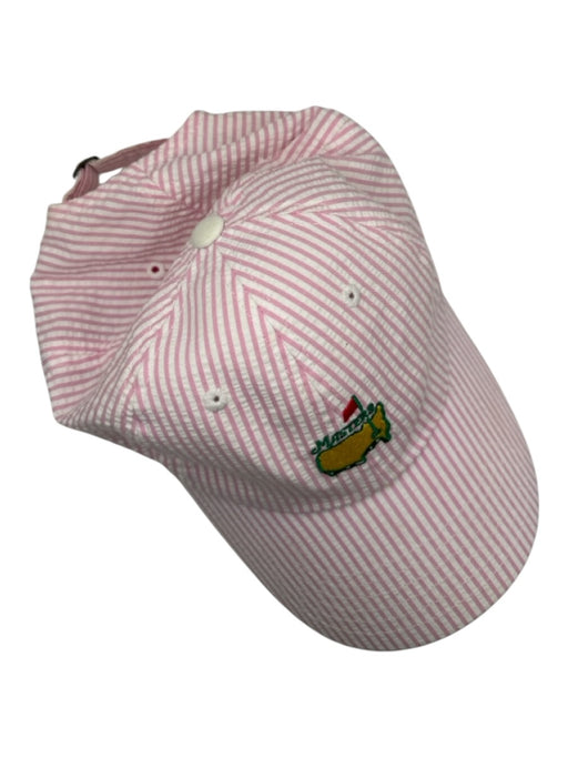 American Needle Pink & Yellow Cotton Seersucker Master's Striped Hat Pink & Yellow / ADJUSTABLE