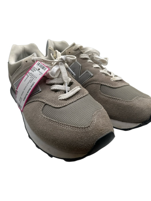 New Balance Shoe Size 9.5 Gray Canvas & Suede Athletic Men's Sneakers Gray / 9.5