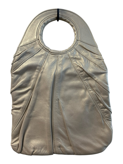Goldenbleu Champagne Manmade Material Magnetic Closure Pleated Detail Bag Champagne / M