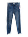 Paige Size 24 Light Wash Cotton Mid Rise Stitch Detail Zip Fly Skinny Jeans Light Wash / 24