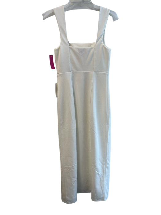 Show Me Your Mumu Size S White Polyester Sleeveless solid color Side Slit Dress White / S