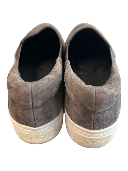 Vince Shoe Size 6 Gray Suede Almond Toe Elastic Detail Platform Shoes Gray / 6