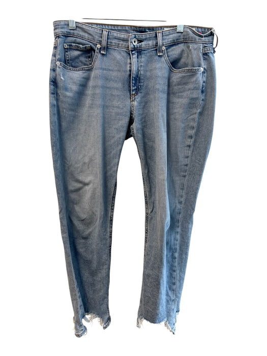Rag & Bone Size 28 Light Wash Cotton Blend Straight Leg Mid Rise Zip Fly Jeans Light Wash / 28