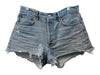 Agolde Size 29 Light Wash Cotton Blend Mid Rise Button Fly 5 Pocket Shorts Light Wash / 29