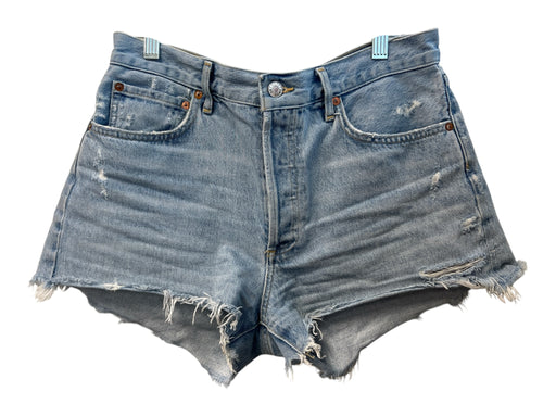 Agolde Size 29 Light Wash Cotton Blend Mid Rise Button Fly 5 Pocket Shorts Light Wash / 29