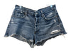 Agolde Size 29 Dark Wash Cotton Blend Mid Rise Button Fly 5 Pocket Shorts Dark Wash / 29