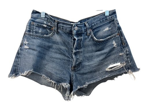 Agolde Size 29 Dark Wash Cotton Blend Mid Rise Button Fly 5 Pocket Shorts Dark Wash / 29