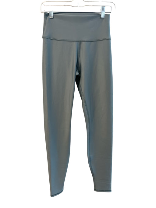 Alo Size Medium Green blue Polyester Blend Wide Waist Band seam detail Leggings Green blue / Medium