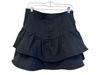 Mother Size 29 Black Cotton Blend Front Button Tiered Ruffle Mini Skirt Black / 29