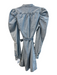 Frame Size Medium Light Denim Cotton Long Sleeve Standing Collar Belt Dress Light Denim / Medium