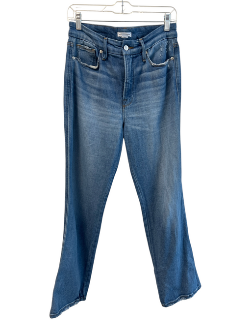 Good American Size 6/28 Med Wash Cotton Blend 5 Pocket Zip Fly High Waist Jeans Med Wash / 6/28