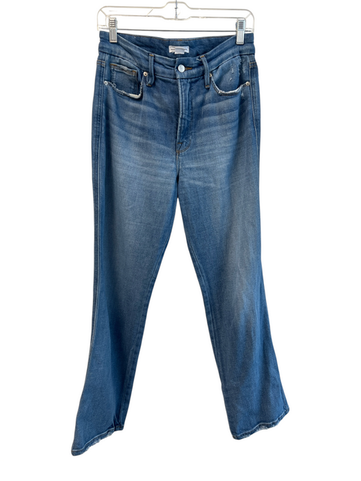 Good American Size 6/28 Med Wash Cotton Blend 5 Pocket Zip Fly High Waist Jeans Med Wash / 6/28