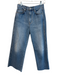 Veronica Beard Size 29 Med Light Wash Cotton Blend High Rise Wide Leg Crop Jeans Med Light Wash / 29