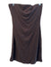 Reformation Size Medium Brown Tencel Strapless Dress Brown / Medium