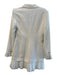 Cinq a Sept Size 6 Ivory Triacetate Blend Collared Shoulder Pads Dress Ivory / 6