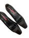 Prada Shoe Size 36.5 Dark Brown Leather Kitten Heel Square Toe Pumps Dark Brown / 36.5