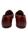 Ferragamo Shoe Size 10EE New Red Leather Embossed Loafer Men's Shoes Red / 10EE