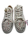 Christian Louboutin Shoe Size 42.5 White & Multi Canvas Splatter Spikes Shoes White & Multi / 42.5