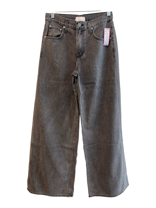 TWP Size 24 Gray Cotton Zip Fly High Rise 5 Pocket Wide Leg Jeans Gray / 24