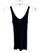 Vince Size XS Black Pima Cotton Blend Ribbed Scoop Neck Sleevel Print Tank Top Black / XS