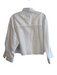 TWP Size XS/S White Cotton Collared Button Down Cropped Long Sleeve Top White / XS/S