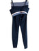 Elastique Size Small Navy, Blue & White Polyamide Blend Crop Top Athletic Set Navy, Blue & White / Small