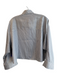 TWP Size XS/S Navy & white Cotton Collared Button Down Cropped Long Sleeve Top Navy & white / XS/S