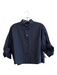 TWP Size XS/S Black Cotton Button Down Collared Short Puff Sleeve Cropped Top Black / XS/S