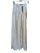 Alice & Olivia Size 0 White Viscose Blend Back Zip Pleated Wide Leg Pants White / 0