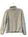 Faherty Size XS Beige Polyester Fleece High Neck Zip Front Embroidered Jacket Beige / XS