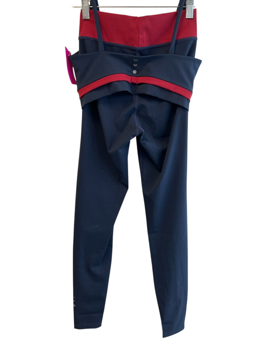 Elastique Size Small Red & Navy Polyamide Blend Ankle Length Athletic Set Red & Navy / Small