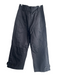 Sandro Size 34 Black Cotton Blend High Rise Zip Fly Zip Pocket Wide Leg Pants Black / 34