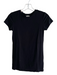 L'agence Size XS Black Modal Crew Neck Cap Sleeve T Shirt Top Black / XS