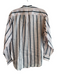 Isabel Marant Etoile Size 34 Pink & Navy Cotton Blend Round Neck Button Down Top Pink & Navy / 34