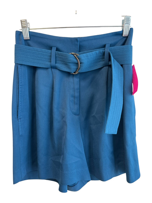Reiss Size 0 Blue No Fabric Tag Belt Pocket Zip Fly Shorts Blue / 0