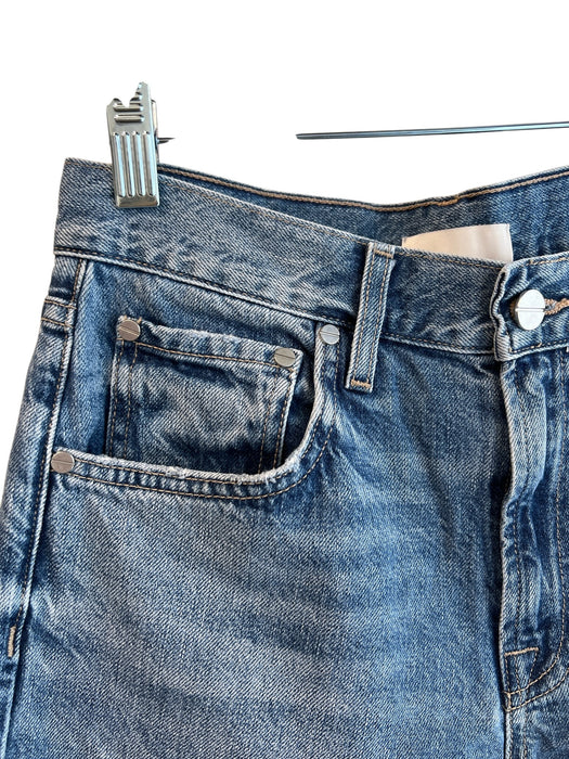 TWP Size 24 Mid Light Wash Cotton 5 Pocket Zip Fly Wide Leg mid rise Jeans Mid Light Wash / 24