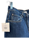 TWP Size 24 Dark denim Cotton Button Fly Contrast Stitch 5 Pocket Jeans Dark denim / 24