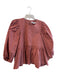Hunter Bell Size Large Dark Rose Cotton Puff Half Sleeve Ruffle Accent Top Dark Rose / Large