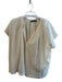 Jenni Kayne Size Medium Cream Cotton Blend Drop Shoulder Short Sleeve Top Cream / Medium