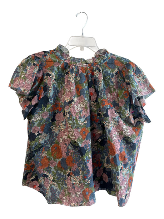 Trovata Birds of Paradis Size Medium Blue, Orange & Multi Cotton Floral Top Blue, Orange & Multi / Medium