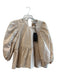 Hunter Bell Size Large Cream Cotton Puff Half Sleeve Ruffle Accent Top Cream / Large