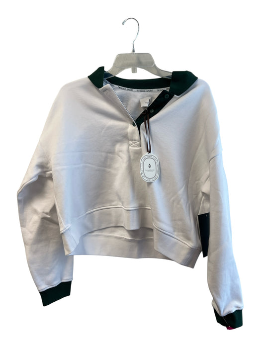 Tuckernuck Studio McGee Size Large White & Green Cotton Blend Sweatshirt White & Green / Large