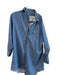Frank & Eileen Size Medium Blue Cotton Long Sleeve Collared Button Up Dress Blue / Medium