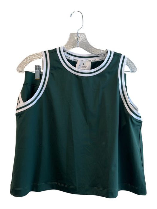 Tuckernuck Studio McGee Size Large Green & White Polyester Blend Pleat Skirt Set Green & White / Large