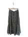 Trovata Birds of Paradis Size Medium Blue & Multi Cotton Blend Draw Cord Skirt Blue & Multi / Medium