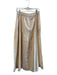 Mirth Size Medium Cream Cotton Elastic Waist Maxi Pockets Skirt Cream / Medium
