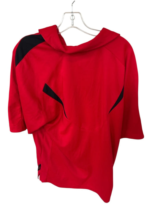 Nike Team Size M Red & Black Polyester UGA Textured Men's Polo Red & Black / M