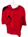 Nike Team Size M Red & Black Polyester UGA Textured Men's Polo Red & Black / M