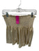 Queen of Sparkles Size S Gold Polyester Smocked Metallic Shorts Gold / S