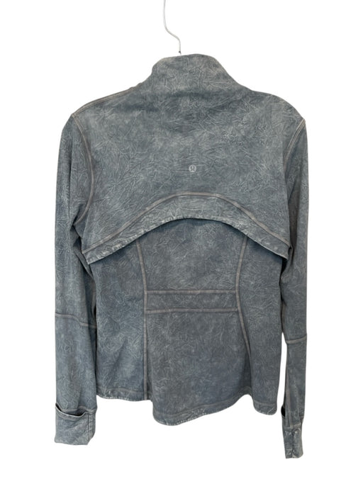 Lululemon Size 10 Slate Blue Nylon Blend Long Sleeve Crinkle Athletic Jacket Slate Blue / 10